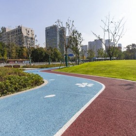 三門峽市 c30彩色透水混凝土 彩色透水綠道 生態透水混凝土 透水地坪生產廠家