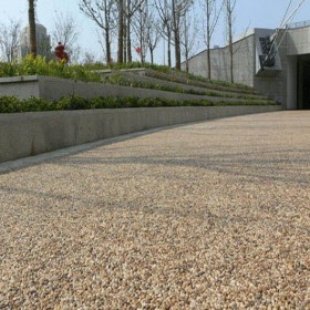 六盤水市 彩色透水混凝土路 生態透水地坪 彩色透水水泥混凝土 材料生產廠