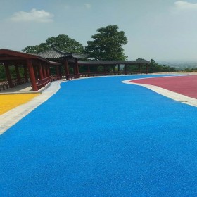 杭州市 彩色強固透水混凝土 生態透水地坪 海綿城市透水砼 材料廠家