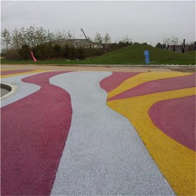 自貢市 商業街彩色混凝土 園林道路才混凝土 生態透水混凝土 彩色透水砼 廠商銷售