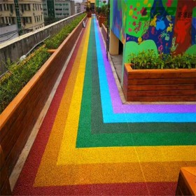 西安市 生態透水水泥混凝土 彩色地面透水混凝土 露骨彩色透水混凝土 廠家現貨供應