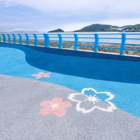 楚雄 彩色透水混凝土 生態透水地坪 細粒式彩色混凝土 海綿城市道路 量大送貨到工地