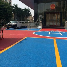 豪州市 生態透水混凝土 彩色強固透水混凝土 花紋景觀彩色混凝土 材料廠家提供