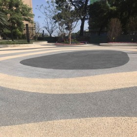 武威市 花紋景觀彩色混凝土 廣場彩色透水混凝土 生態透水地坪 免費施工指導送貨到工地