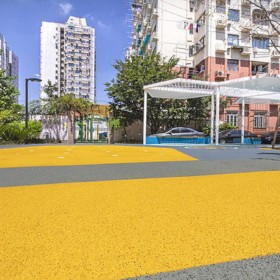 原色透水混凝土 透水彩色的混凝土 透水路面配料 彩砼路 廠家報價