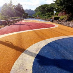 生態透水混凝土地坪 彩色透水性混凝土 透水彩色路面 供應商