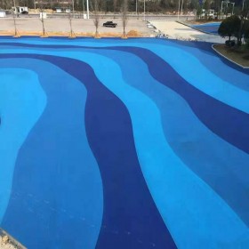 小區內的透水路面 透水彩色路面 透水混凝土配料 材料廠家直銷