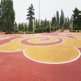 透水地坪道路 透水地坪彩色路面 花式透水地坪【工地免費指導施工】