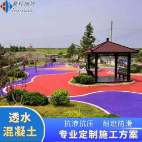 龍泉驛區 新型透水混凝土路面 透水混凝土園路 透水混凝土粘結 材料廠家直銷