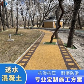 武隆區(qū) 彩色透水路面道路 混凝土透水地坪 透水混泥土膠粉 廠家免費(fèi)指導(dǎo)施工