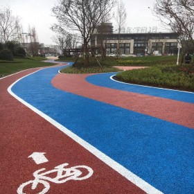 綿陽市 透水混凝土罩面劑 彩色整體透水路面 生態透水地坪 施工單位