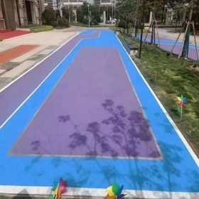 張掖市透水混凝土 彩色混凝土罩面劑 學校透水地坪 配比圖