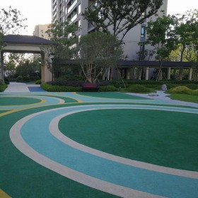 新津縣 混凝土透水彩色 透水廣場路面 人行道透水砼 廠家免費施工指導