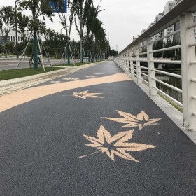 騰沖市 透水彩色地坪 生態(tài)透水道路 彩色透水路面 質(zhì)量優(yōu)先