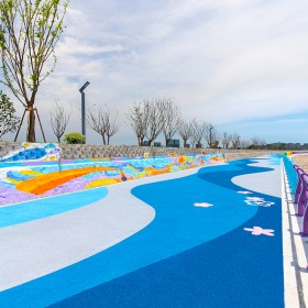 巴南區 彩色混凝土地坪 透水道路鋪裝 彩色透水砼工程 生產工廠