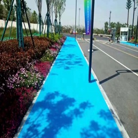 都江堰市 小區彩色路面 藝術彩色地坪 彩色混凝土罩面劑 工程報價