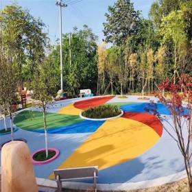 烏魯木齊市 彩色透水混凝土地面 混凝土透水地坪 透水粘結(jié)劑 工程報價